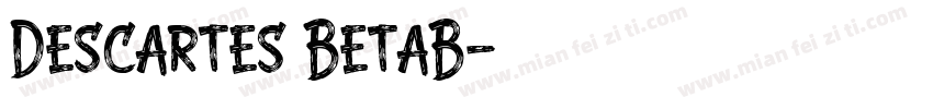 Descartes BetaB字体转换